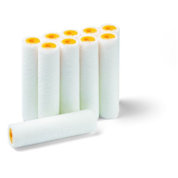 Malerulle - Mini rulle - v�vet polyester. Lak m.m. - Felt - 4 mm luv/fin - 10 cm