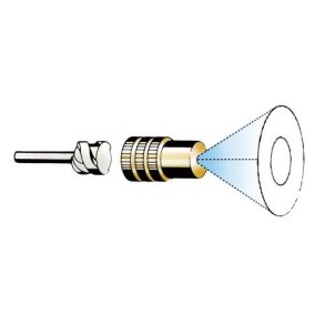 Rundstr�ledyse Mesto - dyse 1,1 mm - inkl. spiralindsats