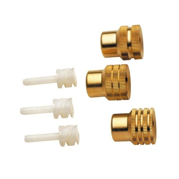 Rundstr�ledyser Mesto - s�t med 3 forskellige dyser inkl. spiralindsats