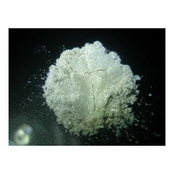 Metallic Epoxy gulve - DecoPigment - pigment - Silkehvid perlemor - 2,5 kg