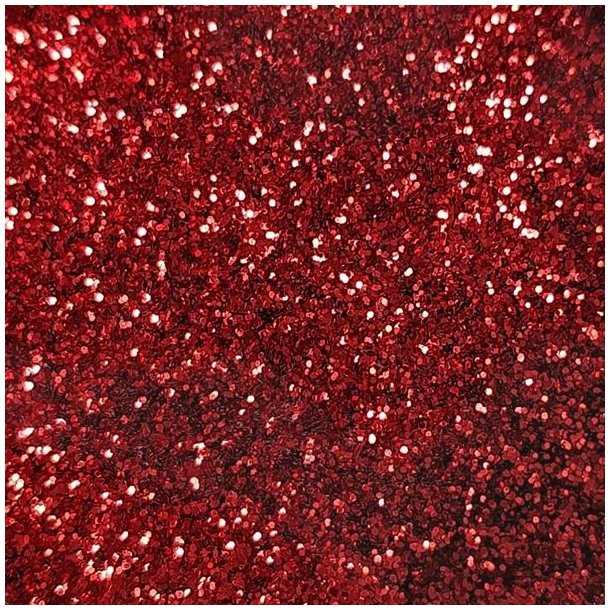 Metallic glitter PET - DecoPigment - glimmer - r�d - ekstra fine - 500 g