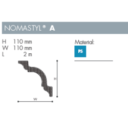 Stuk - Nomastyl - A - 2 m - 110 mm x 110 mm