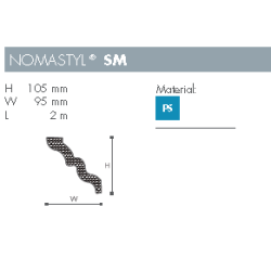 Stuk - Nomastyl - SM - 2 m - 105 mm x 95 mm