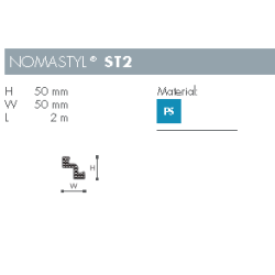 Stuk - Nomastyl - ST2 - 2 m - 50 mm x 50 mm