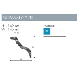 Stuk - Nomastyl - TI - 2 m - 140 mm x 140 mm