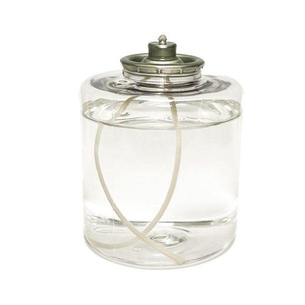 Sodfri bio lampeolie - olielys med v�ge - br�ndetid ca. 36 timer - model bloklys