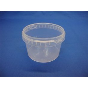 Plastb�ger med l�g - klar - 565 ml