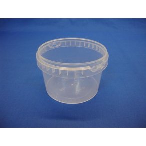 Plastb�ger med l�g - klar - 800 ml