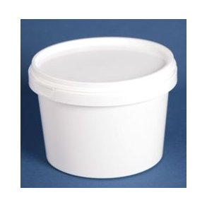 Plastb�ger med l�g - hvid - 120 ml