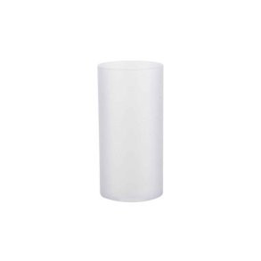 Plast cylinder til lysestage - frosted - �7,0 x 14 cm - 6 stk.