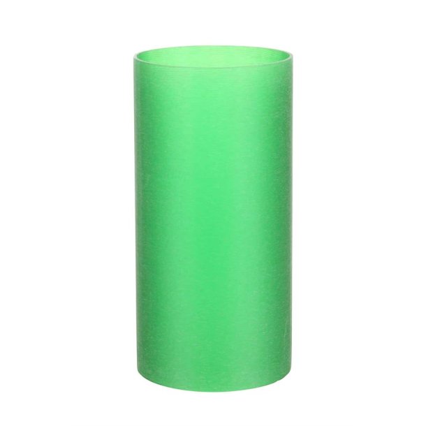Plast cylinder til lysestage - gr�n - �7,0 x 14 cm - 6 stk.
