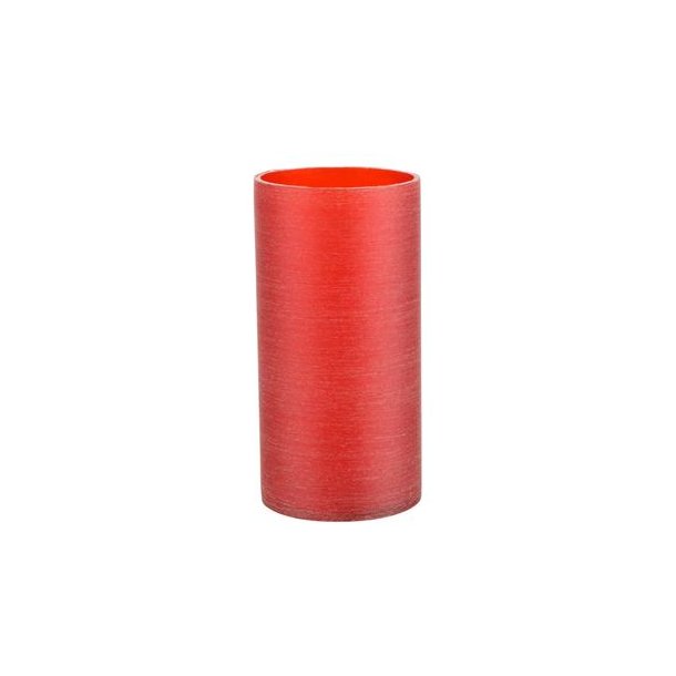 Plast cylinder til lysestage - r�d - �7,0 x 14 cm - 6 stk.