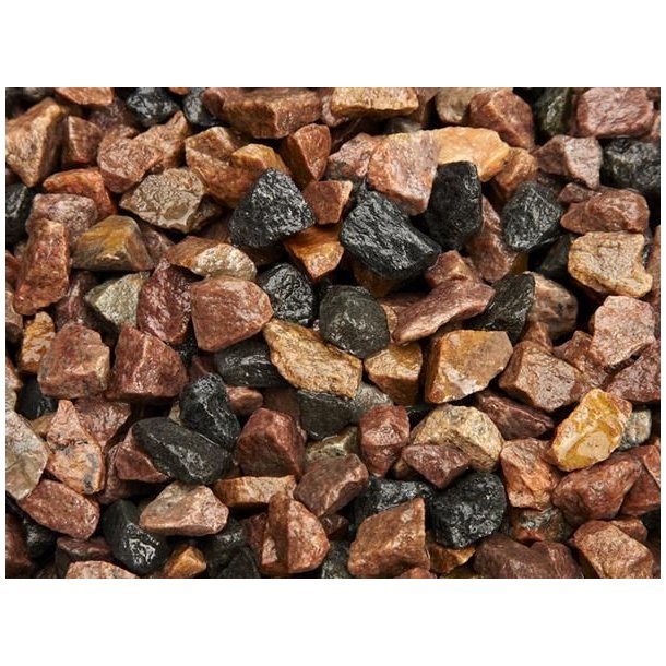 R�d-sort granitsk�rver - 11-16 mm - 0,67 m3 - Ca. 1.000 kg - mini bag