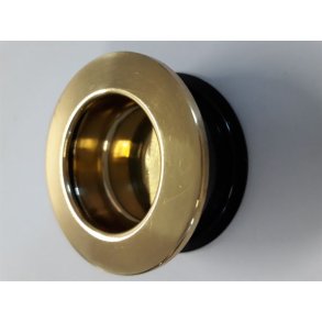 Skyded�rssk�l - St�lgreb passer til Tectum L�ger, poleret messing - med lak bakelit - �60 mm - hul 54 mm