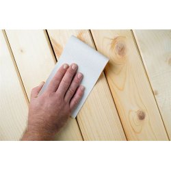 Slibepapir med Velcro - rulle - 510 White Line Velour Rolls - Smirdex - 115 mm x 25 meter - P40