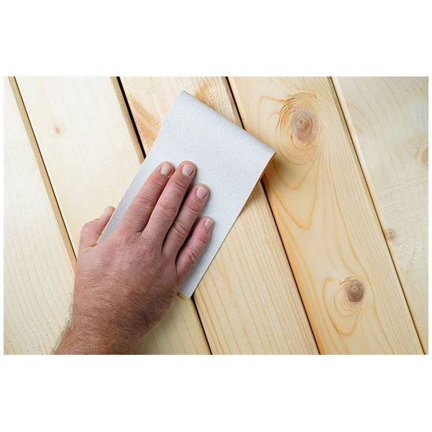 Slibepapir med Velcro - rulle - 510 White Line Velour Rolls - Smirdex - 115 mm x 25 meter - P40