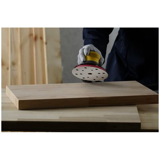 Slibepapir med Velcro - rondel - WHITE 510 VELCRO DISCS - Smirdex - 150 mm - P40 - 15 huller