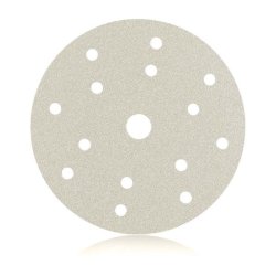 Slibepapir med Velcro - rondel - WHITE 510 VELCRO DISCS - Smirdex - 150 mm - P40 - 15 huller