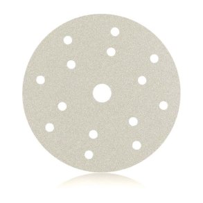 Slibepapir med Velcro - rondel - WHITE 510 VELCRO DISCS - Smirdex - 150 mm - P40 - 15 huller