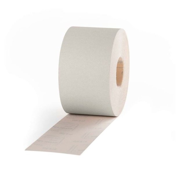 Slibepapir med Velcro - rulle - 510 White Line Velour Rolls - Smirdex - 115 mm x 25 meter - P40