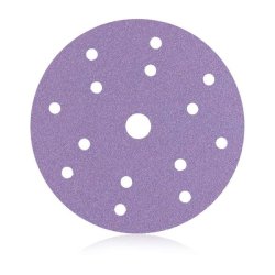 Keramisk slibepapir med Velcro - rondel - 740 VELCRO DISCS - Smirdex - 150 mm - P40 - 15 huller