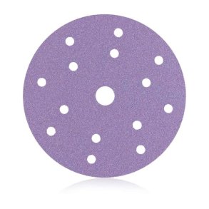Keramisk slibepapir med Velcro - rondel - 740 VELCRO DISCS - Smirdex - 125 mm - P40 - 8 huller