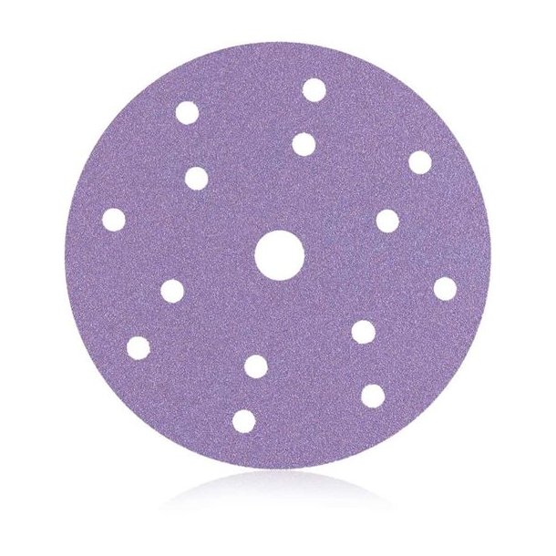 Keramisk slibepapir med Velcro - rondel - 740 VELCRO DISCS - Smirdex - 150 mm - P40 - 15 huller