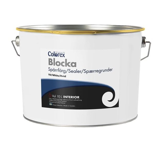 Sp�rregrunder - Colorex -  isolermaling - glans 3 - helmat - oliebaseret - hvid - 3 l