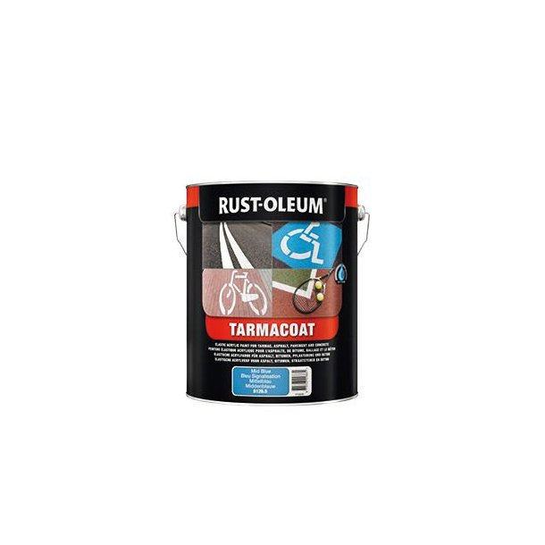 Stribemaling - Rust-Oleum - Tarmacoat 6100 - Grasgr�n - RAL 6010 - 5 l