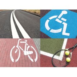 Stribemaling - Rust-Oleum - Tarmacoat 6100 - Grasgr�n - RAL 6010 - 5 l