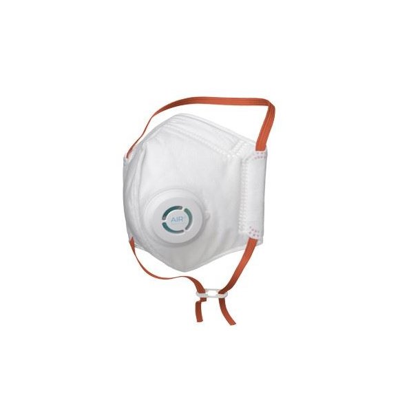 AIR+ FFP2 maske med ventil - uden genopladelig miniventilator - 1 stk