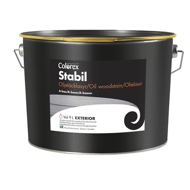 Held�kkende tr�beskyttelse - Colorex - Stabil - oliebaseret - med fungicid - Hvid - halvblank - 2,7 l