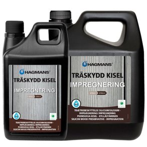 Tr�beskyttelse silicium - Impr�gnering - Drivt�mmerfarve med Silverlook - trin 2 af 2 - 4 l