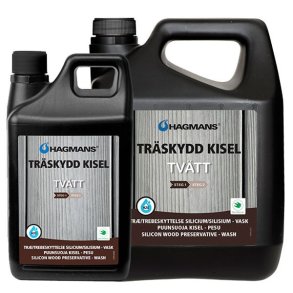 Tr�beskyttelse silicium - Vask - Drivt�mmerfarve med Silverlook - trin 1 af 2 - 1,4 l