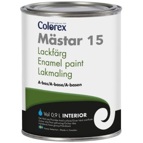 Tr�maling - Colorex - Lakmaling - Akrylat - glans 15 - vandbaseret - hvid - halvmat - 0,9 l