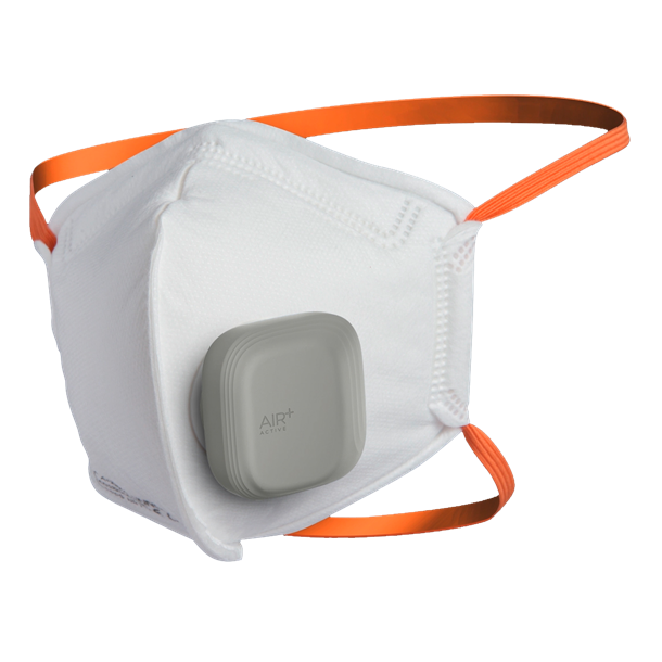 AIR+ FFP2 maske med ventil - uden genopladelig miniventilator - 1 stk