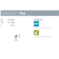 Fodpanel - Wallstyl - FL6 - 2,44 m x 19 mm x 12 mm