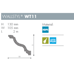 Liste - Wallstyl - WT11 - 2 m - 130 mm x 105 mm