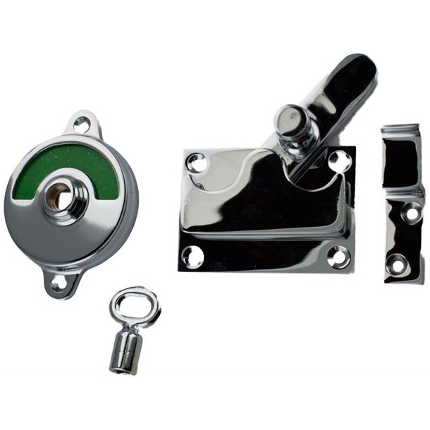 WC l�s med fri-optaget - inkl. n�gle - forkromet